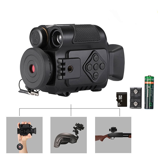 Mountable Night Vision 200M Range Hunting Rifle Helmet Cameras ...